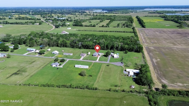 197 John Paul Dr, Opelousas, LA 70570 - drone / aerial view featuring a rural view