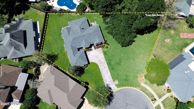 birds eye view of property
