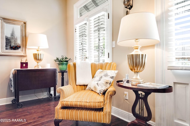 202 N Anita St, Lafayette, LA 70501 - living area with baseboards and wood finished floors