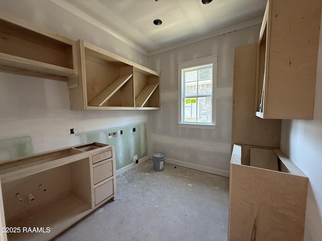 laundry room with laundry area, electric dryer hookup, baseboards, and hookup for a washing machine