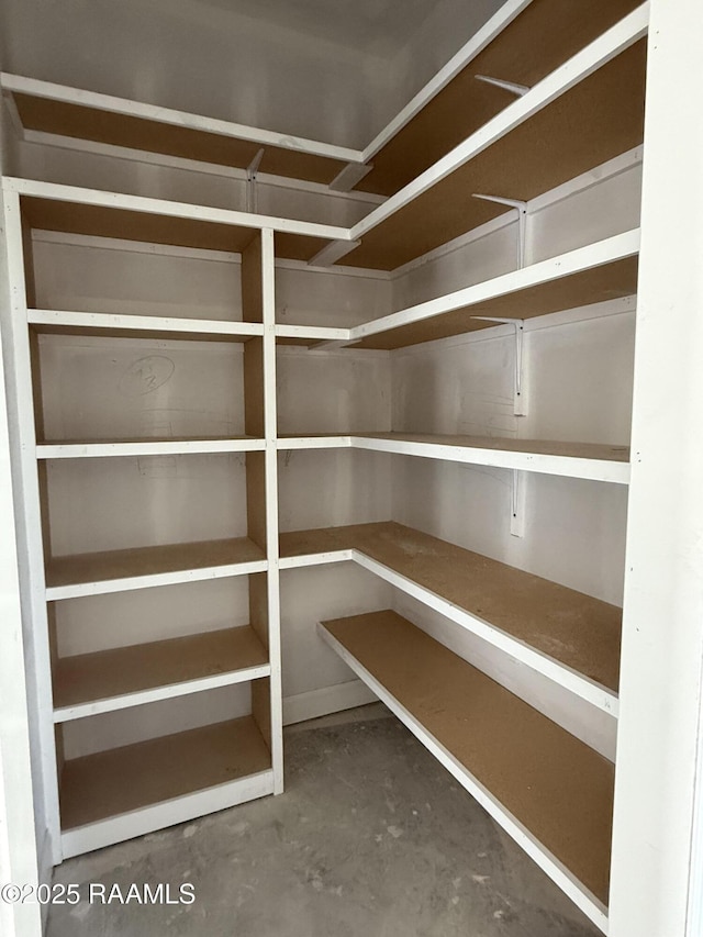 view of pantry