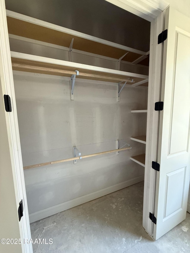 view of closet