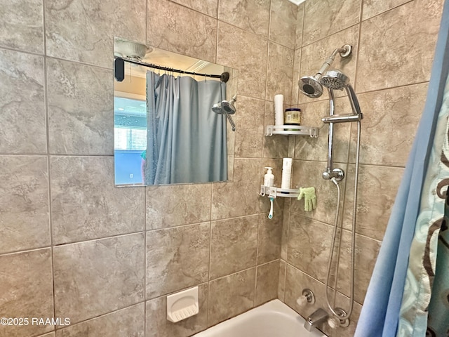 820 Genevieve Dr, Lafayette, LA 70503 - bathroom with shower / bath combination with curtain