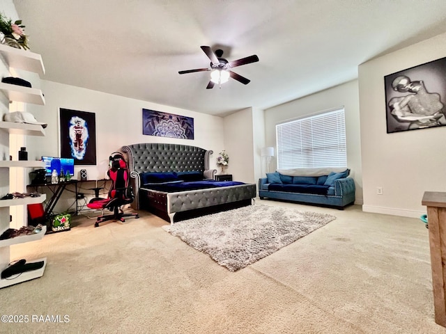 1935 Heberts Pass, Lake Charles, LA 70607 - bedroom featuring ceiling fan, carpet flooring, and baseboards
