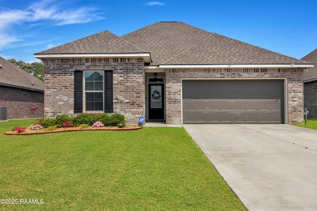 113 Spider Lily Ln, Lafayette, LA 70508 - view of front facade featuring brick siding, roof with shingles, and driveway