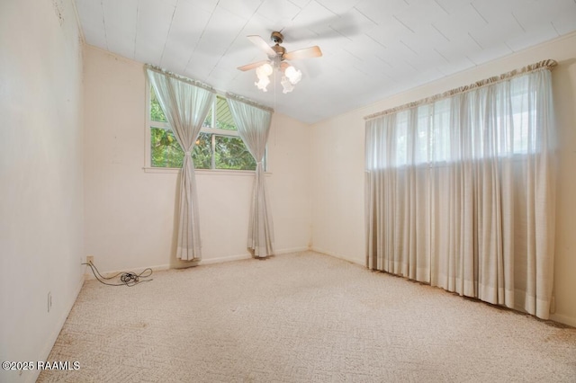 221 Beverly Dr, Lafayette, LA 70503 - unfurnished room featuring carpet, a ceiling fan, and baseboards