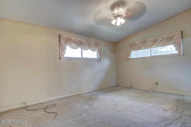 221 Beverly Dr, Lafayette, LA 70503 - unfurnished room with plenty of natural light, baseboards, carpet, and ceiling fan