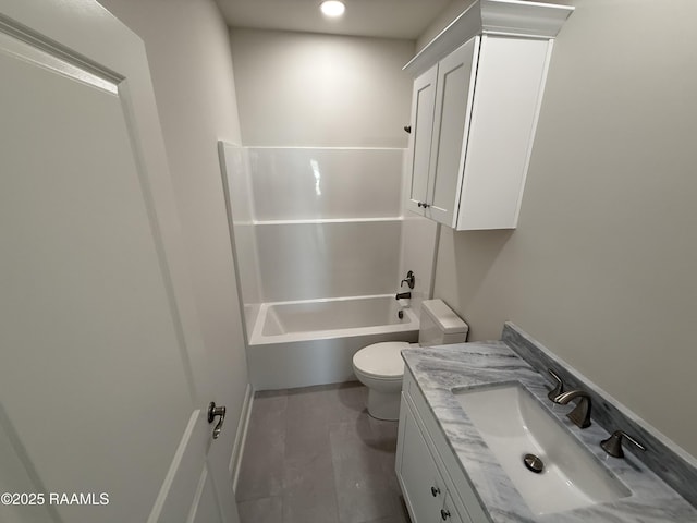 219 Berchman Oaks Dr, Lafayette, LA 70506 - full bath featuring toilet, vanity, and shower / bath combination