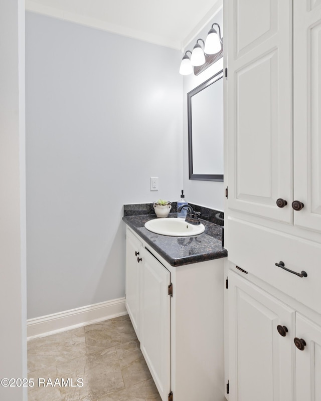 334 Meche Rd, Carencro, LA 70520 - bathroom with vanity and baseboards