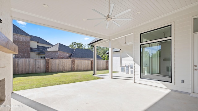 103 Arago Ct, Lafayette, LA 70508 - view of patio with a ceiling fan