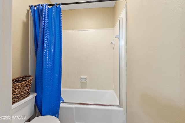 103 Failla Rd, Lafayette, LA 70508 - bathroom featuring toilet and shower / bath combo with shower curtain