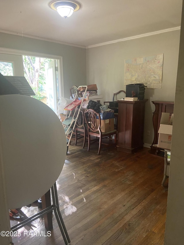 124 Brookside Dr, Lafayette, LA 70505 - office space featuring wood finished floors and ornamental molding