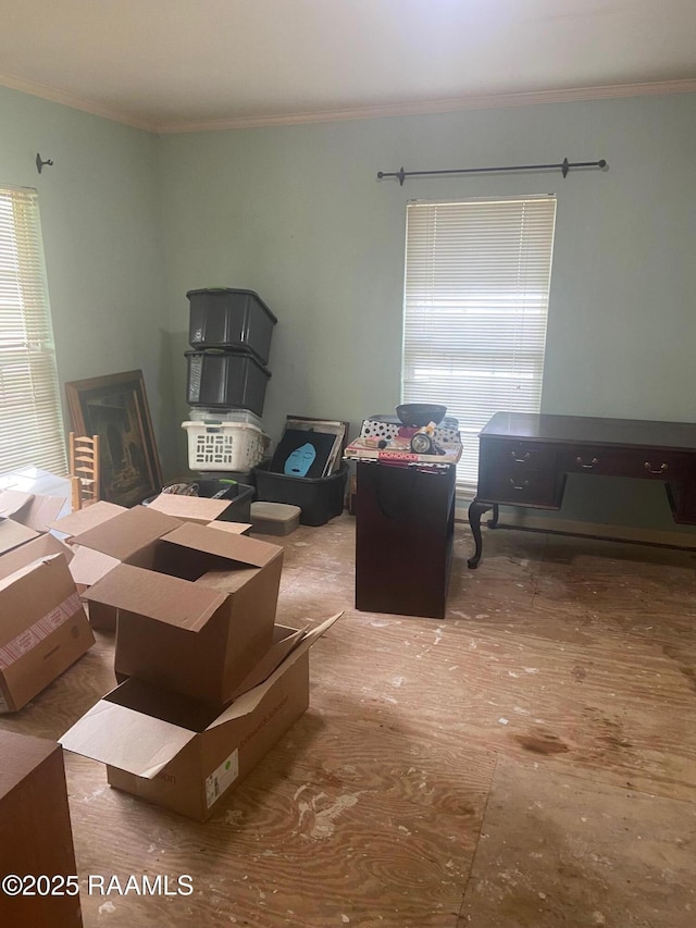 124 Brookside Dr, Lafayette, LA 70505 - office area with crown molding
