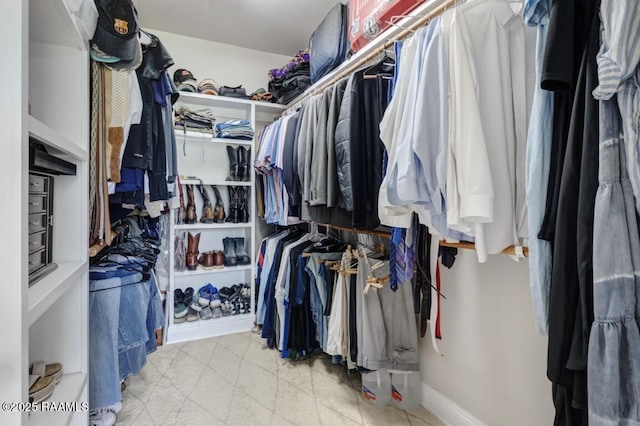 view of spacious closet