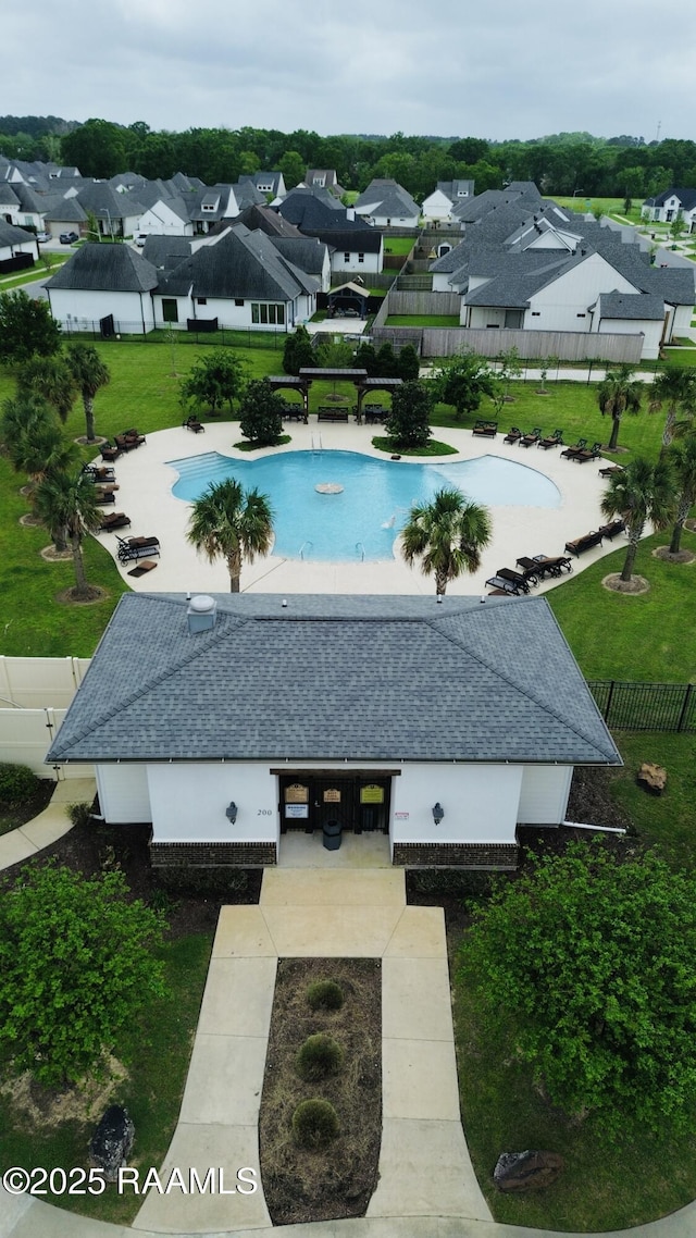 104 Cherrywood Dr, Lafayette, LA 70508 - swimming pool featuring a residential view