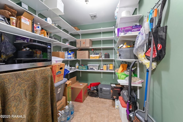 storage featuring visible vents