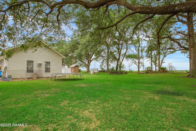 111 W Oaklawn Dr, Franklin, LA 70538 - view of yard featuring a trampoline