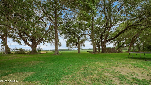 111 W Oaklawn Dr, Franklin, LA 70538 - view of yard with fence and a trampoline