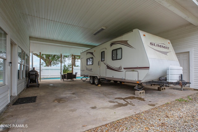 111 W Oaklawn Dr, Franklin, LA 70538 - exterior space featuring fence and a carport