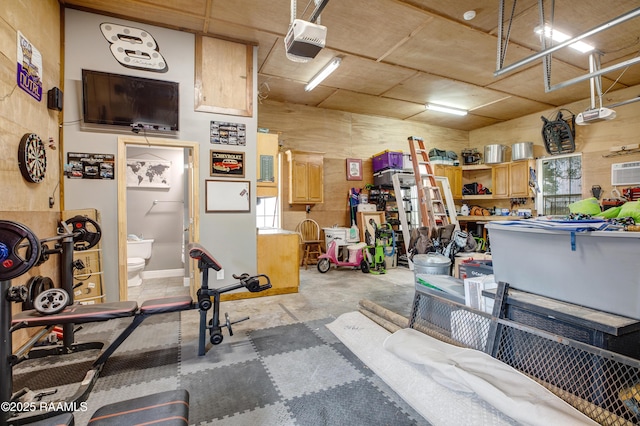 111 W Oaklawn Dr, Franklin, LA 70538 - garage with a garage door opener