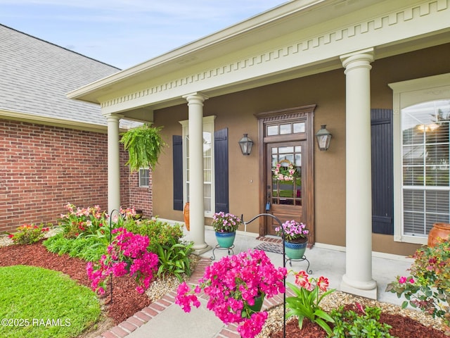 124 Vestige Cir, Lafayette, LA 70508 - property entrance with covered porch and brick siding