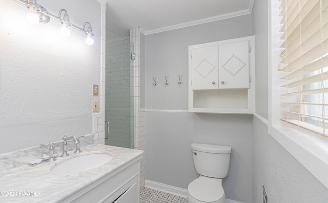110 Karen Dr, Lafayette, LA 70503 - bathroom featuring toilet, vanity, and crown molding