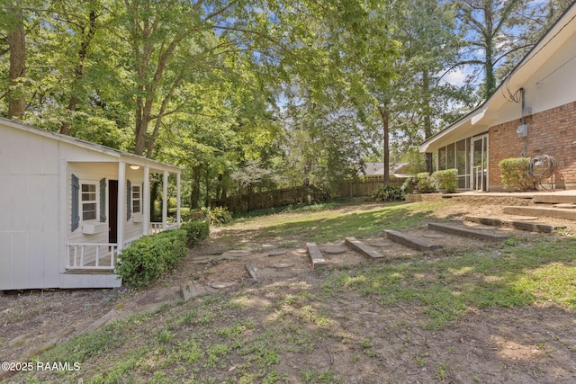 204 Tillou Andrus Dr, Opelousas, LA 70570 - view of yard featuring fence
