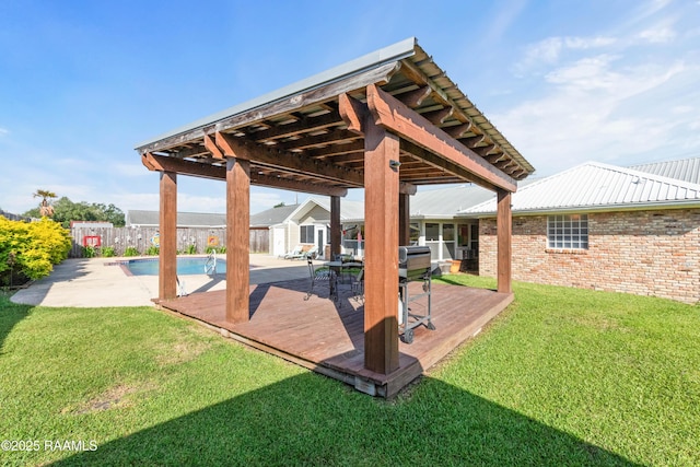 492 Kent St, Breaux Bridge, LA 70517 - view of patio with a wooden deck