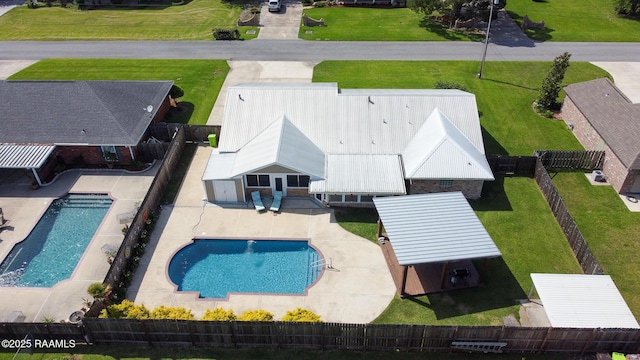492 Kent St, Breaux Bridge, LA 70517 - view from above of property featuring a pool area