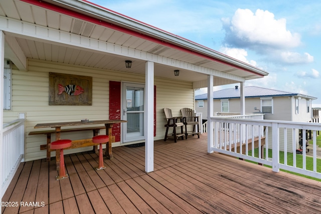 4998 Airhart Rd Unit A, Lake Charles, LA 70605 - wooden terrace with a porch