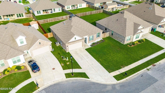 birds eye view of property featuring a residential view