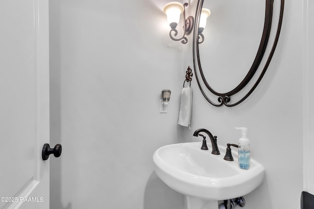 bathroom with a sink