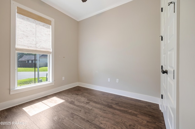 147 Heathwood Dr, Broussard, LA 70518 - unfurnished room with dark wood finished floors and baseboards
