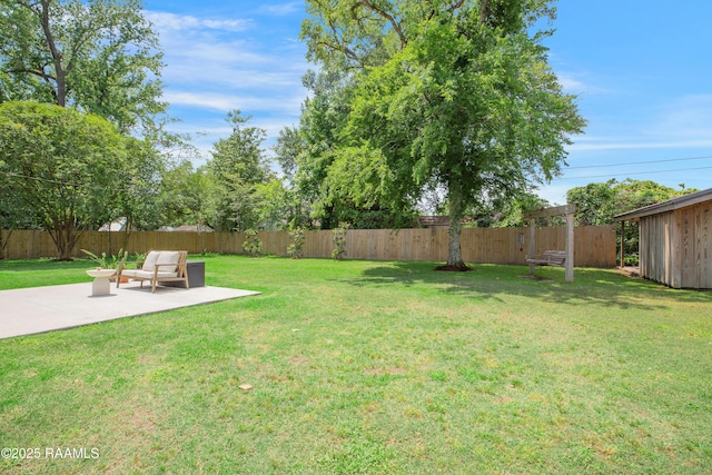 1022 Roselawn Dr, Lafayette, LA 70503 - view of yard with a fenced backyard and a patio area