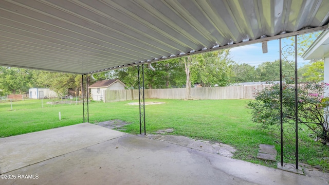 view of patio / terrace with a fenced backyard