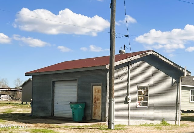 view of home's exterior featuring a garage