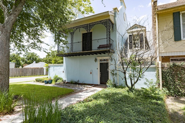211 Ursuline St, Lafayette, LA 70506 - view of front of property with a balcony