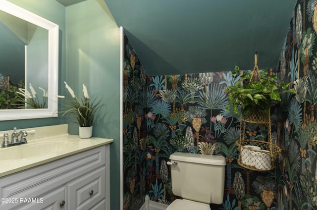 211 Ursuline St, Lafayette, LA 70506 - half bath featuring vanity and toilet