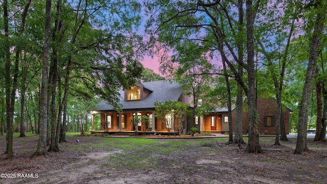 110 Interlaken Dr, New Iberia, LA 70563 - view of front facade with covered porch
