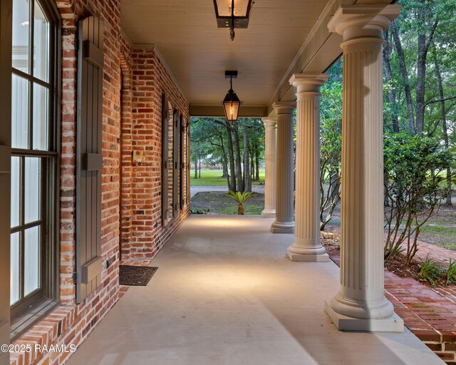 110 Interlaken Dr, New Iberia, LA 70563 - view of patio featuring a porch