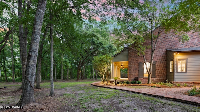 110 Interlaken Dr, New Iberia, LA 70563 - view of yard at dusk