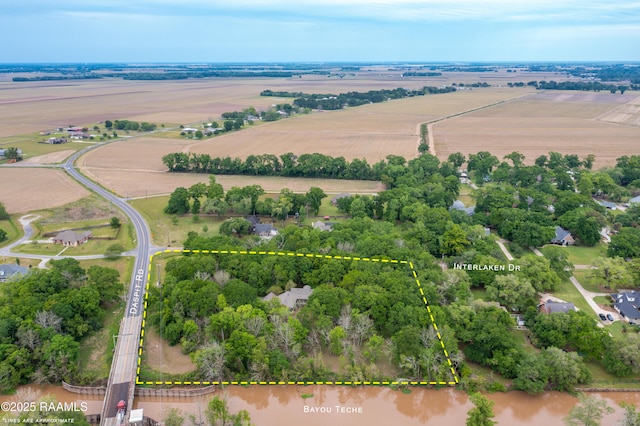 110 Interlaken Dr, New Iberia, LA 70563 - view of rural area featuring property parcel outlined and a tree filled landscape