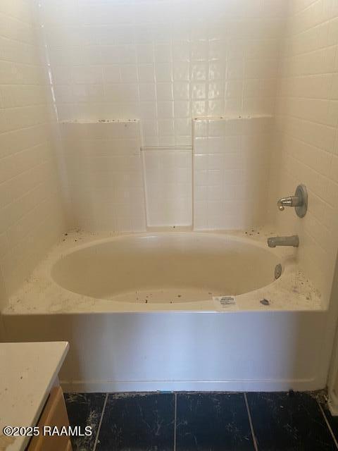 16224 Saint Elmo Rd, Erath, LA 70533 - full bath with shower / bathing tub combination, tile patterned flooring, and vanity