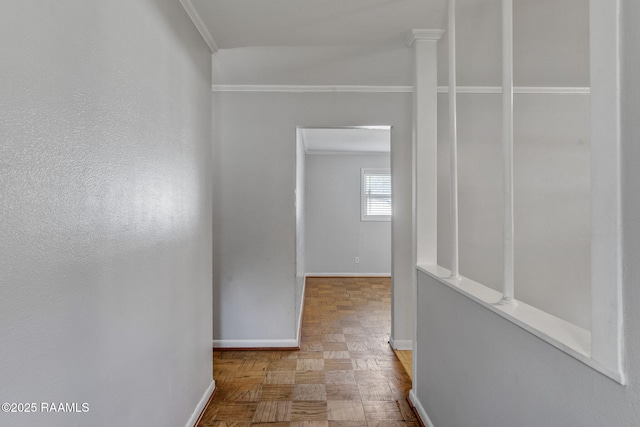 corridor featuring baseboards