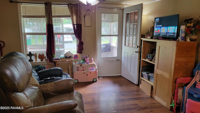 205 F St, Duson, LA 70529 - living room featuring wood finished floors