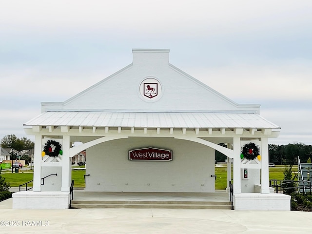 view of property's community with a gazebo