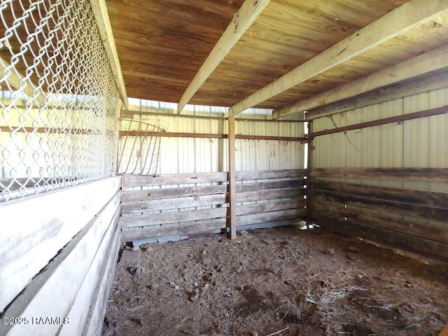 view of horse barn