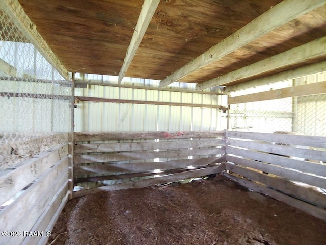 view of horse barn