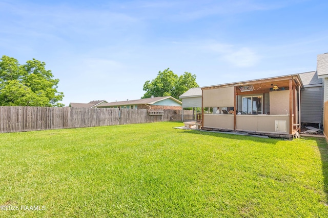 202 Sapphire Dr, Lafayette, LA 70506 - view of yard with a fenced backyard