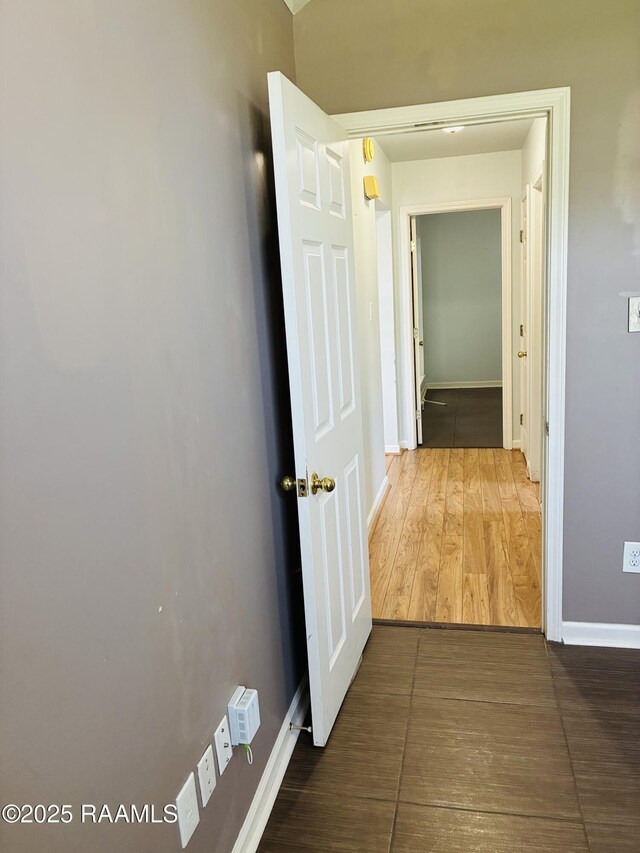 104 Bismark Dr, Broussard, LA 70518 - corridor with baseboards and wood finished floors